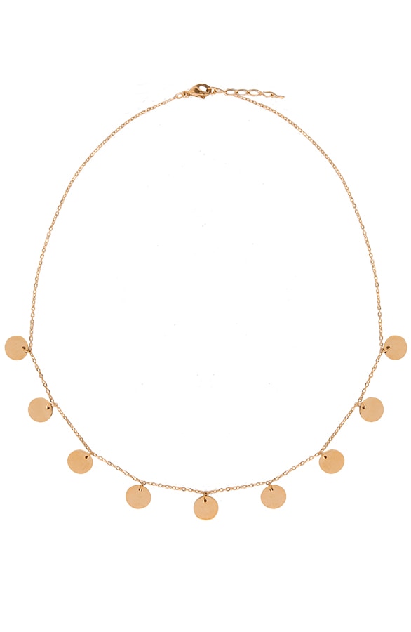 Coins Ketting Minimal Goud – shoparchief