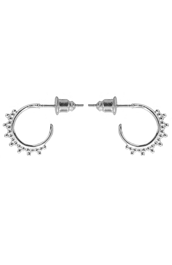 Edgy Oorbellen Minimal Zilver – shoparchief