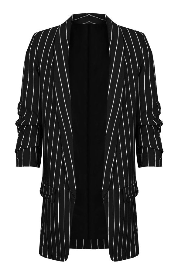 Gestreepte Blazer Zwart – shoparchief, foto 7