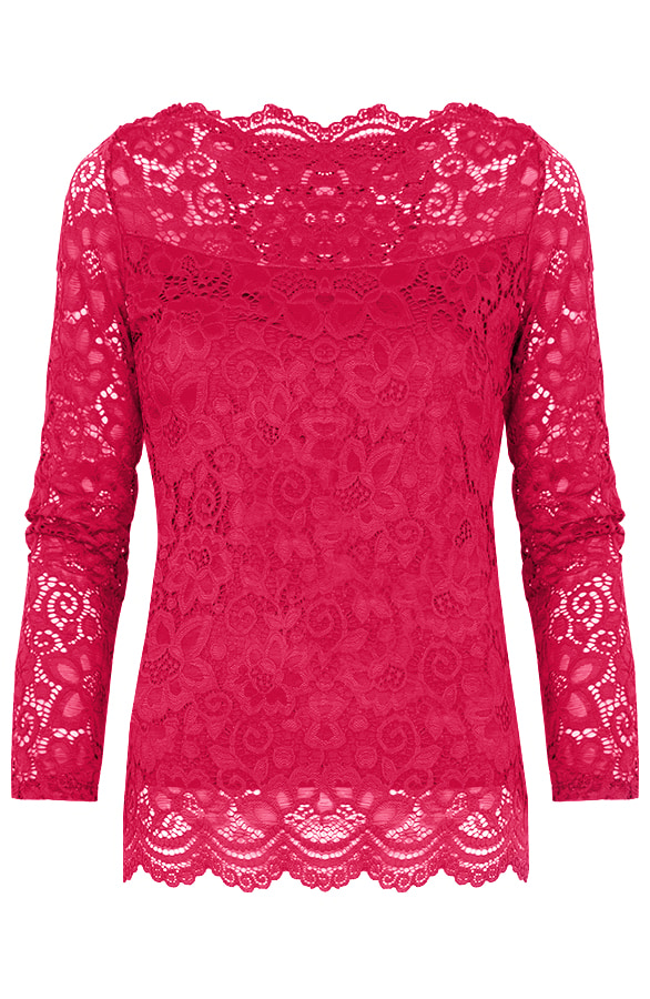 Kanten Sleeve Deluxe Fuchsia – shoparchief