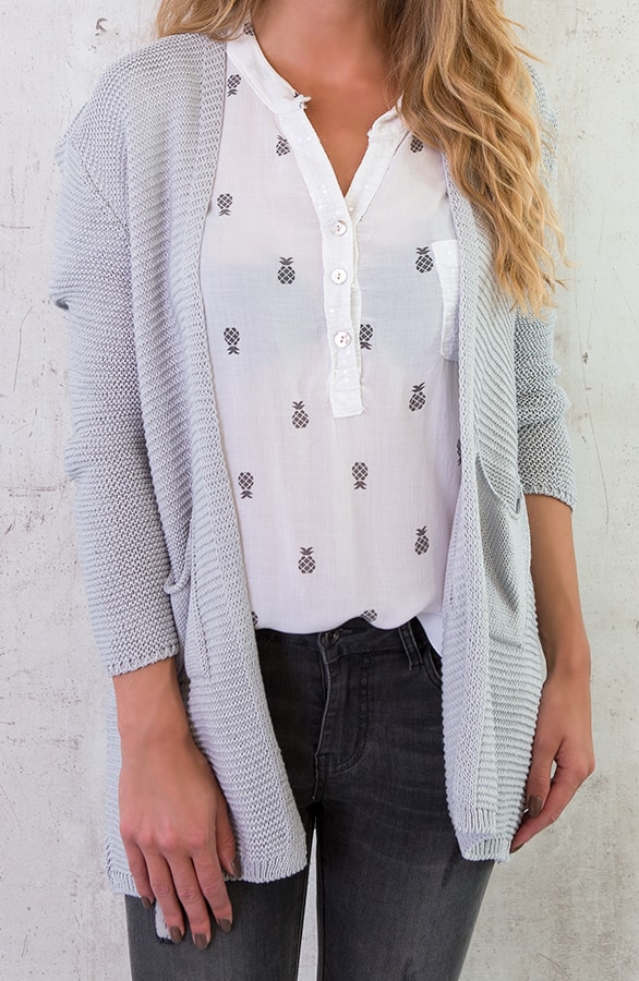 Gehaakt Pocket Vest Grijs – shoparchief, foto 4
