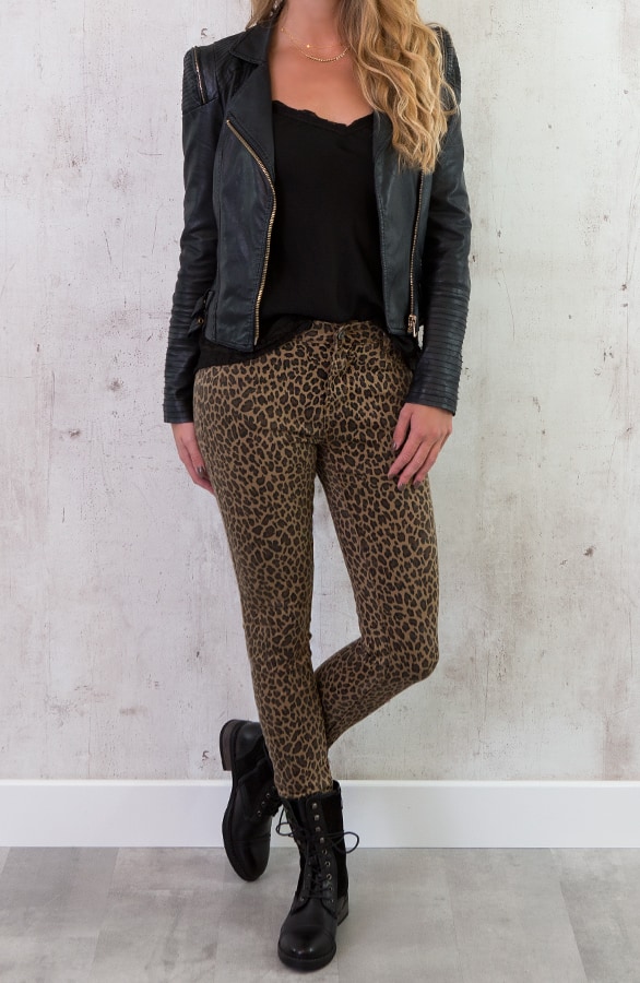 Leopard Jeans Bruin – shoparchief, foto 3