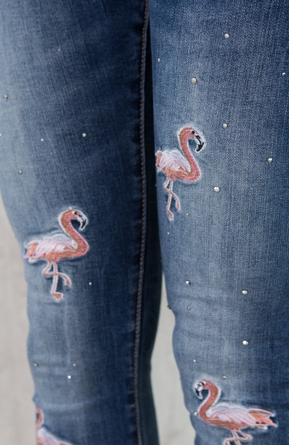 Flamingo Patches Jeans – shoparchief, foto 3