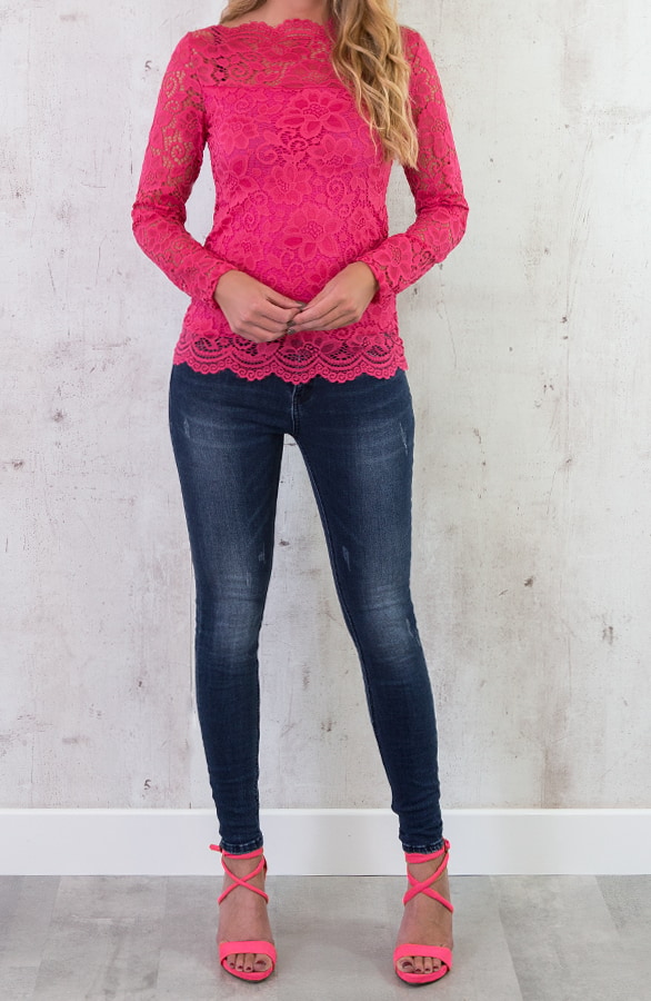 Kanten Sleeve Deluxe Fuchsia – shoparchief, foto 7