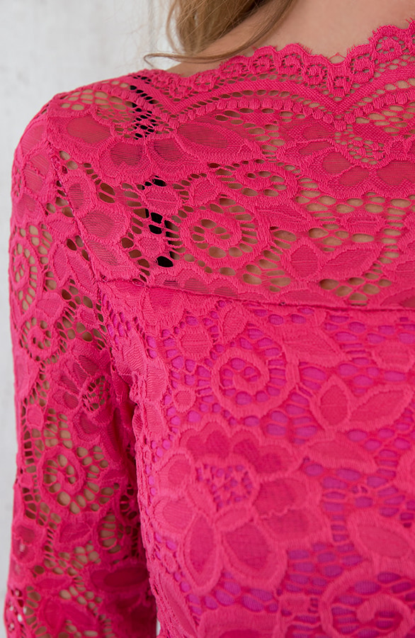Kanten Sleeve Deluxe Fuchsia – shoparchief, foto 6