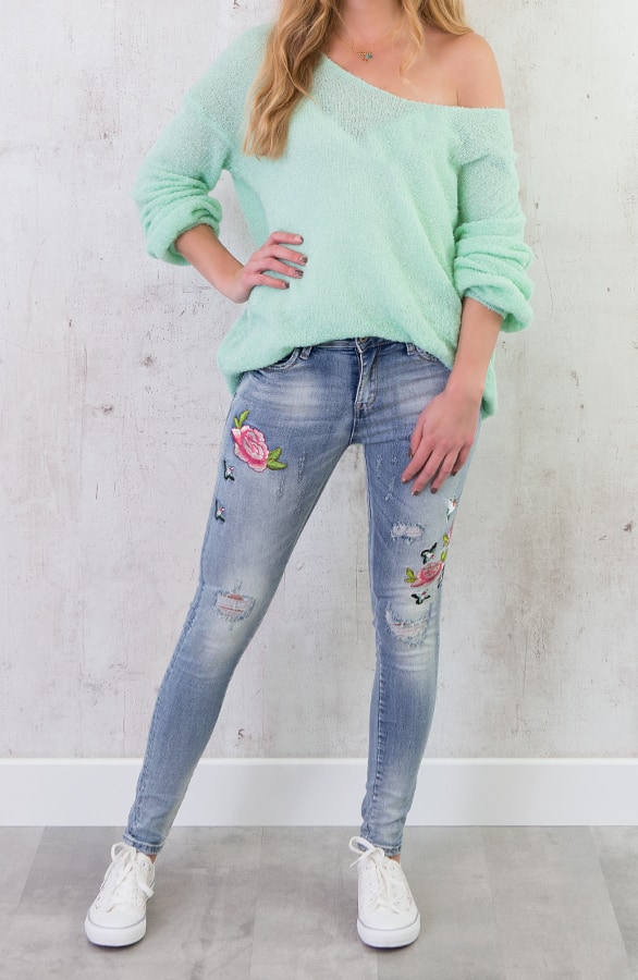 Fluffy Oversized Trui Mint – shoparchief, foto 6