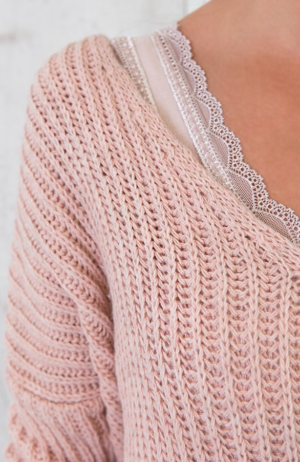 Low Back Sweater Roze – shoparchief, foto 5