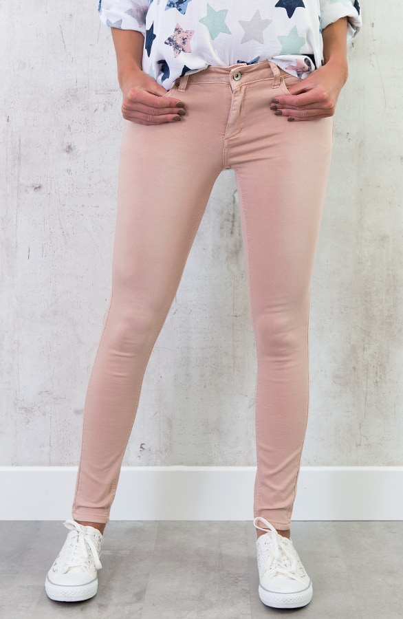 Stretch Jeans Roze – shoparchief, foto 3