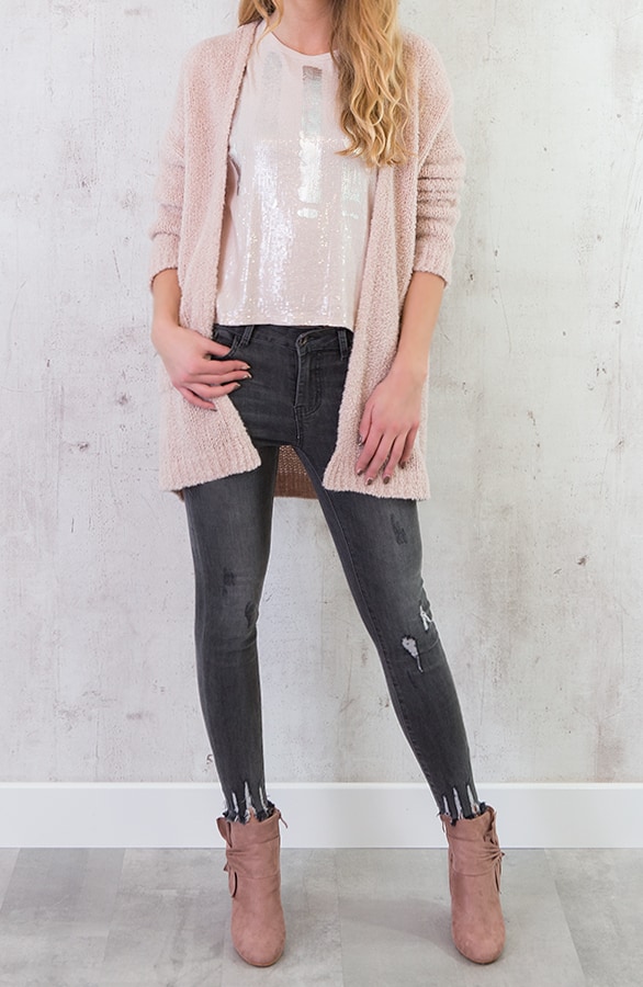 Metallic Pailletten Top Roze – shoparchief, foto 6
