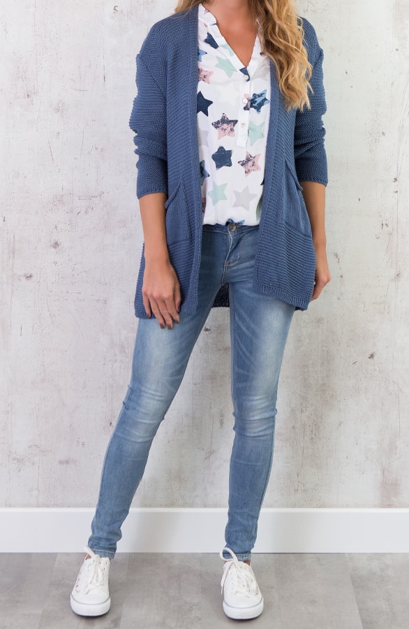 Gehaakt Pocket Vest Blauw – shoparchief, foto 5