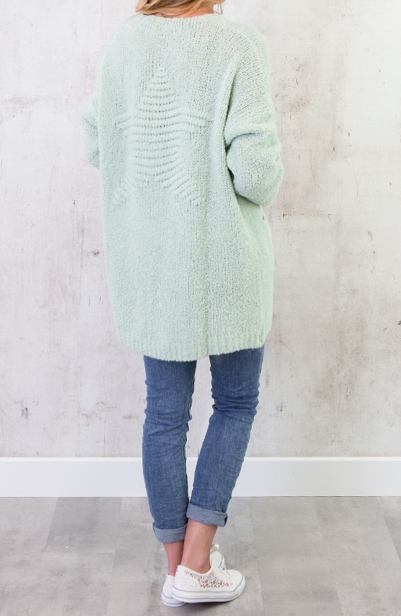 Oversized Ster Vest Mint – shoparchief, foto 3