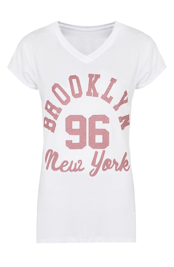 Brooklyn It Shirt Wit – shoparchief