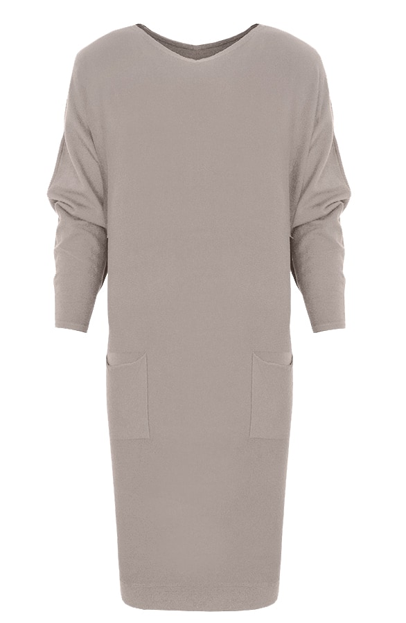 Comfy Trui Lang Taupe – shoparchief, foto 6