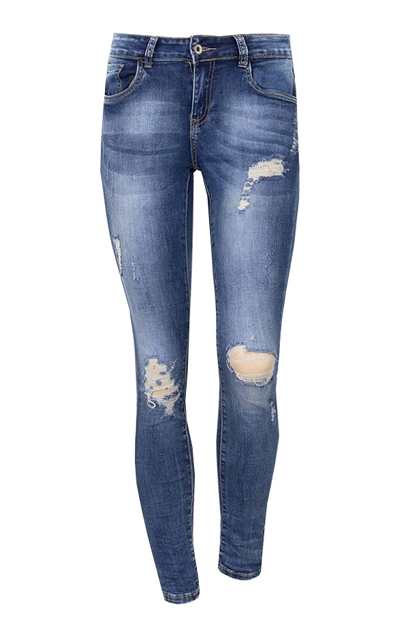 Damaged Spijkerbroek Exclusief – shoparchief