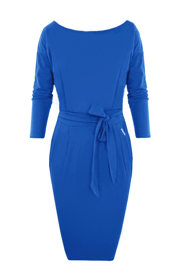 Femme Fatale Jurk Lang Kobalt – shoparchief