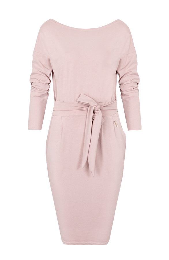 Femme Fatale Jurk Lang Roze – shoparchief