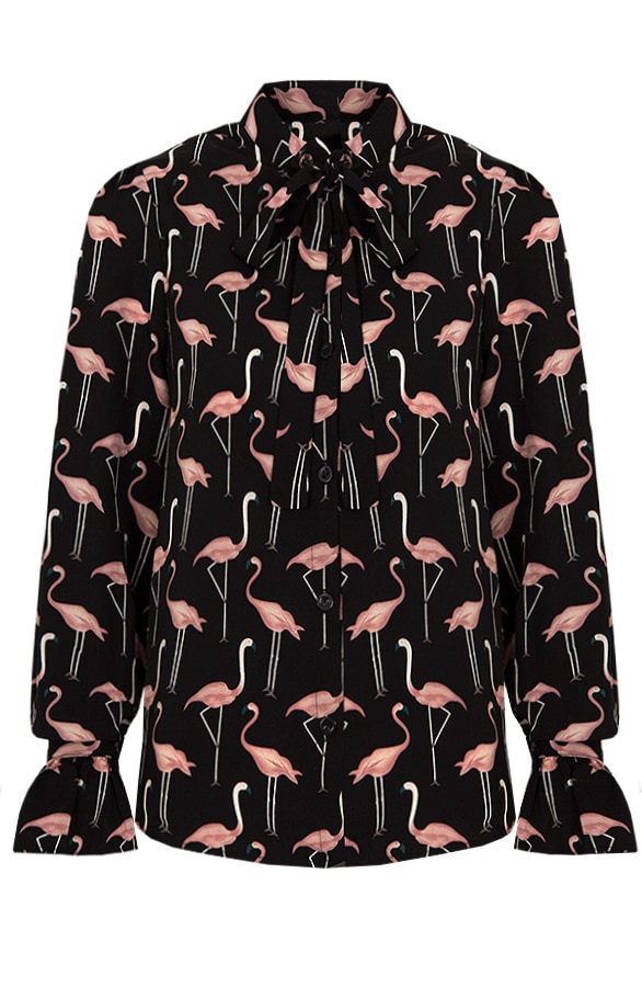 Flamingo Blouse Black – shoparchief
