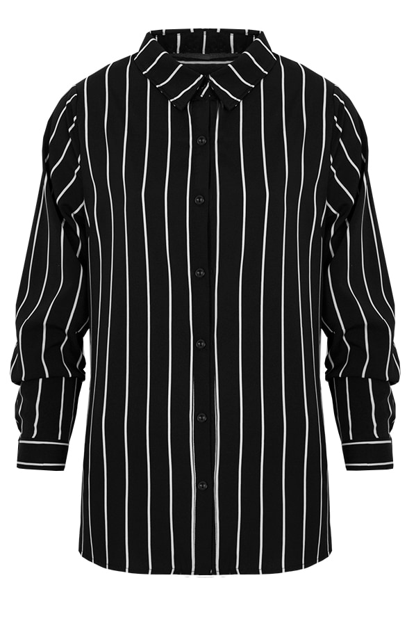 Gestreepte Blouse Zwart Wit – shoparchief