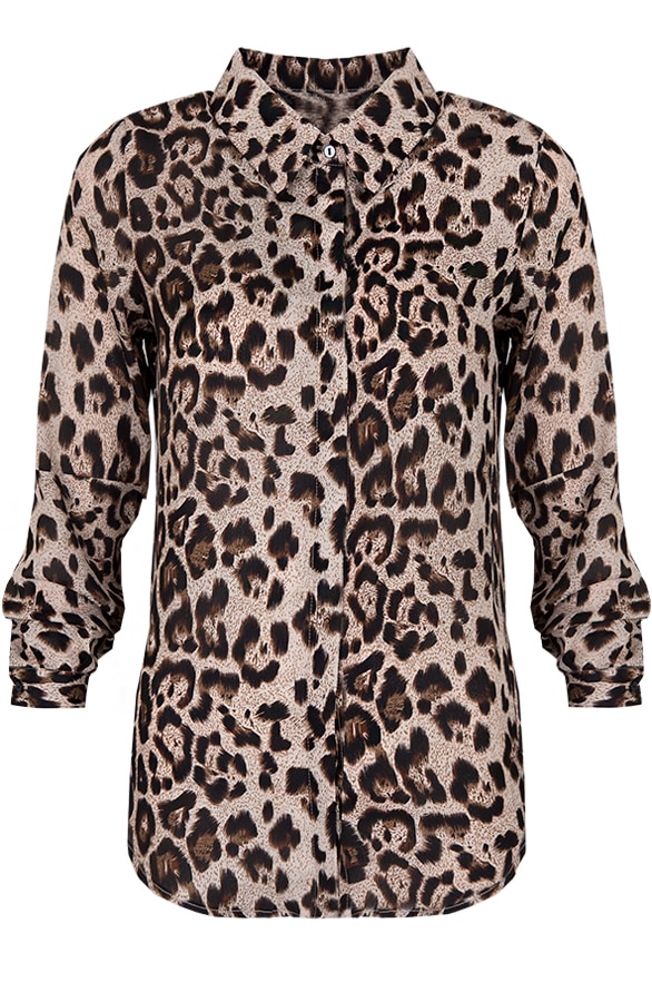 Leopard Blouse Favorite Bruin – shoparchief