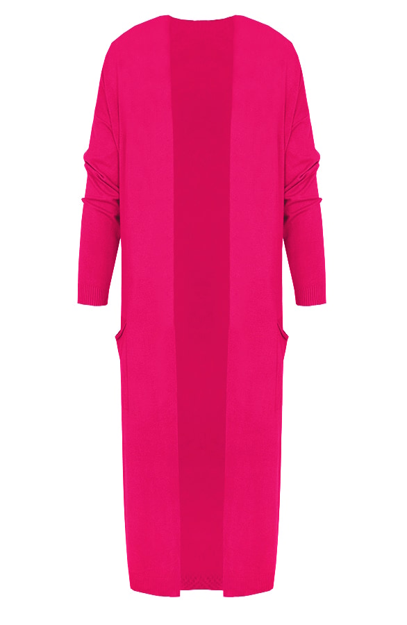 Long Jersey Cardigan Fuchsia – shoparchief