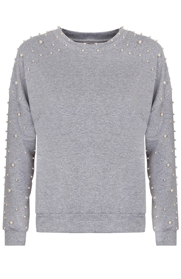 Parel Trui Deluxe Grijs – shoparchief