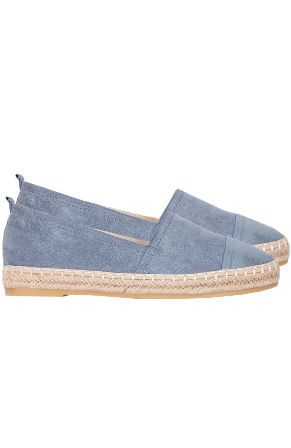 Suede Espadrilles Blauw – shoparchief