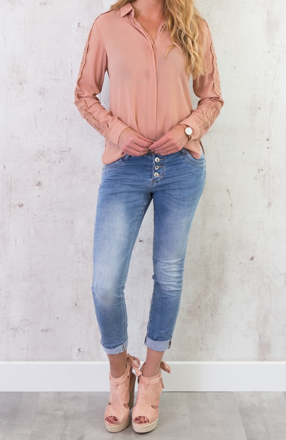 Kanten Blouse Deluxe Roze – shoparchief, foto 7