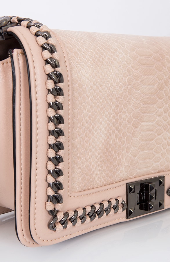 Slangenprint Gesp Tas Roze – shoparchief, foto 3