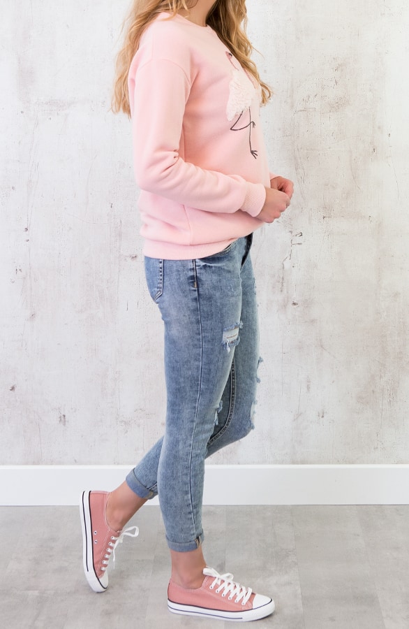 Flamingo Fluffy Trui Roze – shoparchief, foto 4
