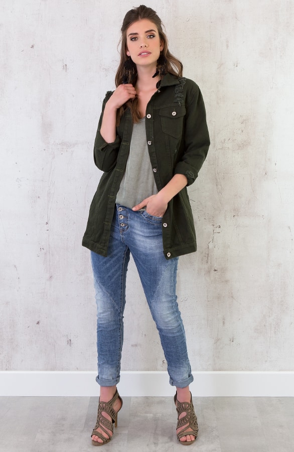Top Kanten Rug Legergroen – shoparchief, foto 5