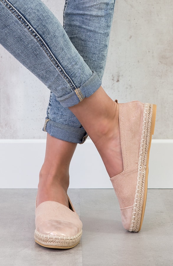 Suede Espadrilles Roze – shoparchief, foto 3