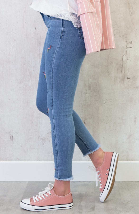 Flamingo Skinny Spijkerbroek – shoparchief, foto 3