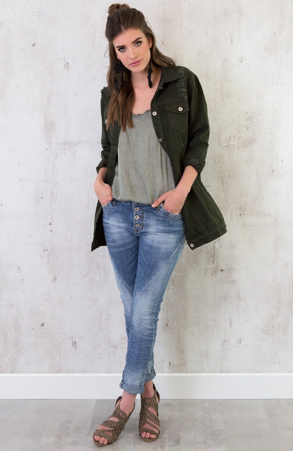 Top Kanten Rug Legergroen – shoparchief, foto 4