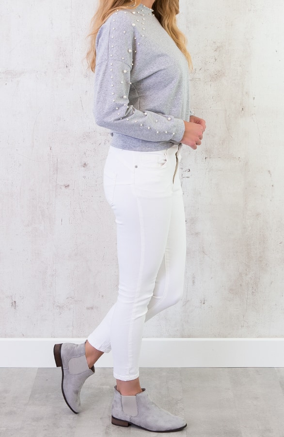 Parel Trui Deluxe Grijs – shoparchief, foto 4