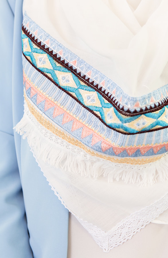 Boho Sjaal Creme – shoparchief, foto 2