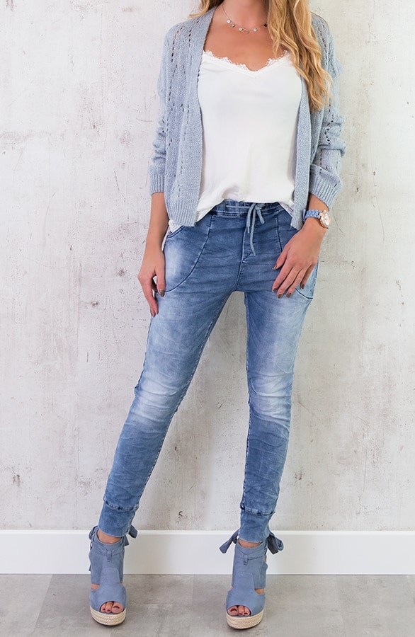 Suede Wedges Jeansblauw – shoparchief, foto 6
