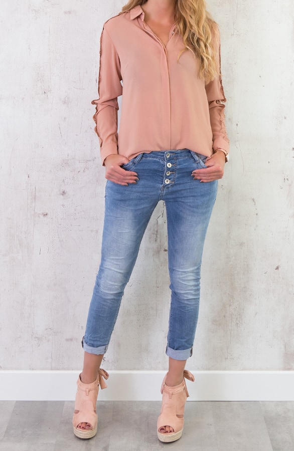 Suede Wedges Poederroze – shoparchief, foto 5