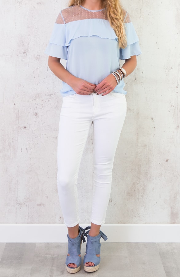 Saint Tropez Top Babyblauw – shoparchief, foto 6