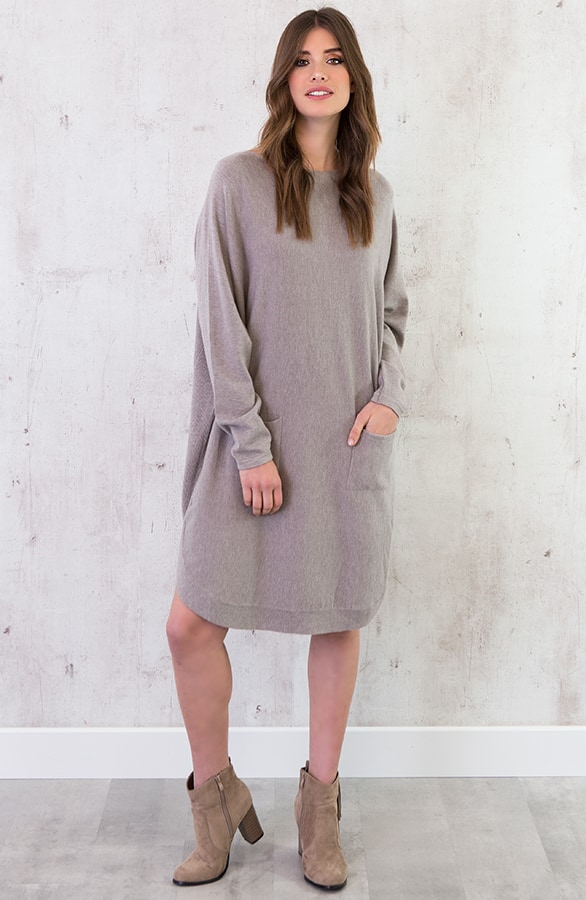 Comfy Trui Lang Taupe – shoparchief, foto 2