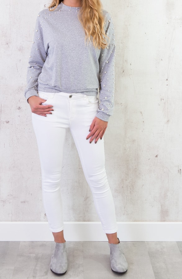 Parel Trui Deluxe Grijs – shoparchief, foto 3