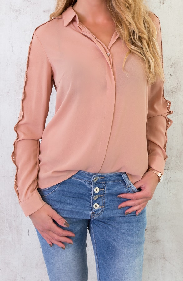 Kanten Blouse Deluxe Roze – shoparchief, foto 2