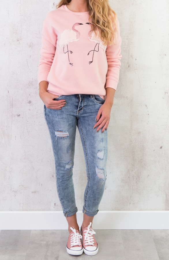 Flamingo Fluffy Trui Roze – shoparchief, foto 3