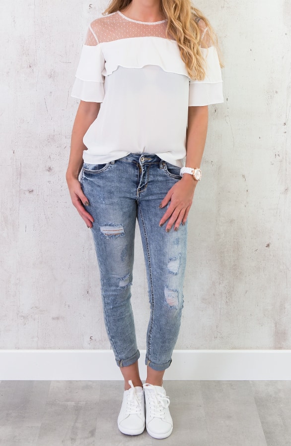 Saint Tropez Top Wit – shoparchief, foto 6