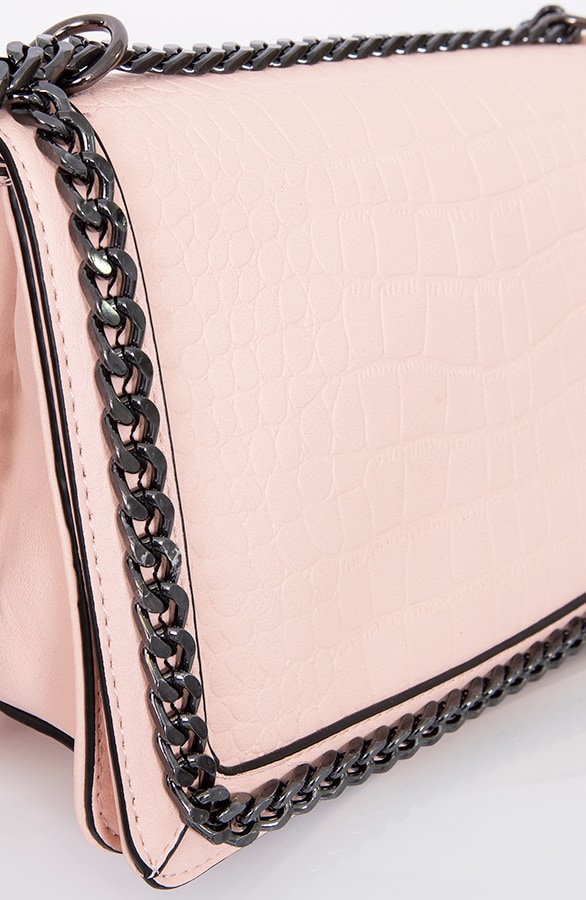 Slangenprint Chain Tas Roze – shoparchief, foto 3
