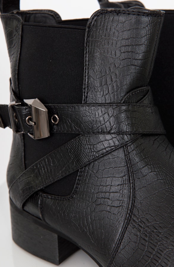 Snake Gesp Boots Zwart – shoparchief, foto 5