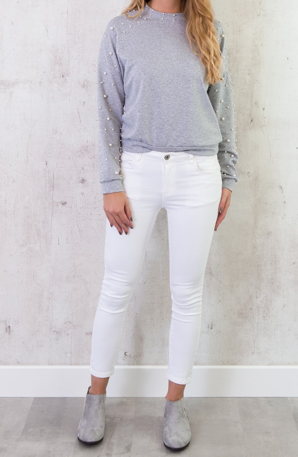 Parel Trui Deluxe Grijs – shoparchief, foto 6