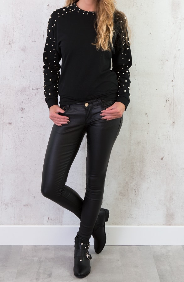 Parel Trui Deluxe Zwart – shoparchief, foto 3
