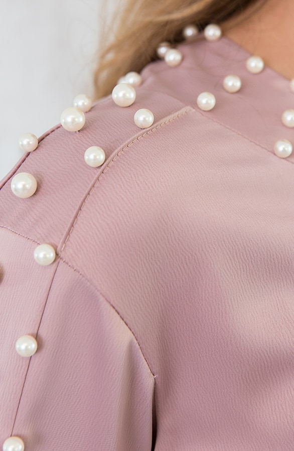Zijde Parel Blouse Roze – shoparchief, foto 5