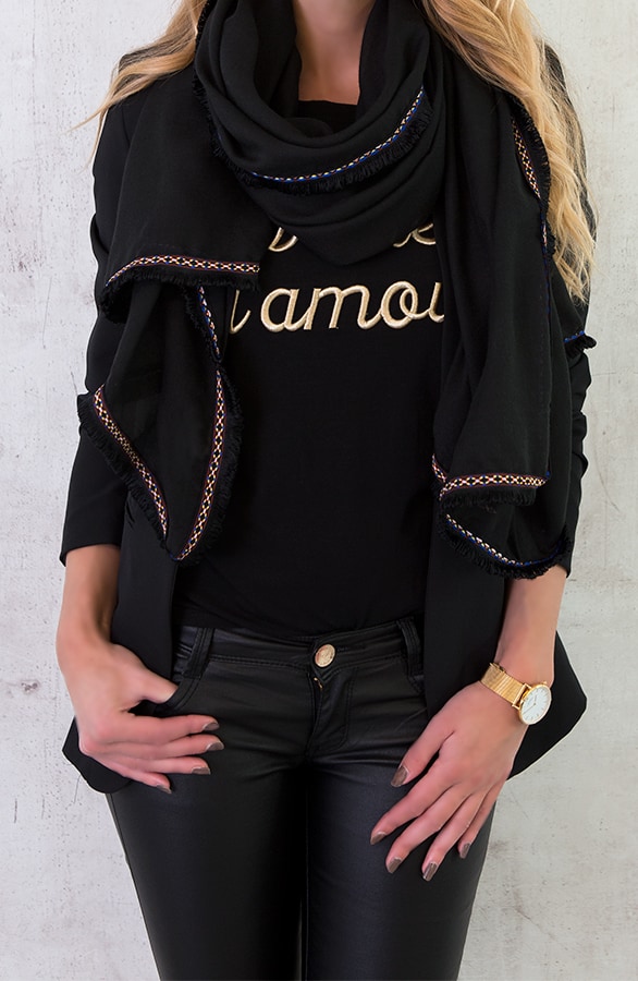 Franjes Sjaal Zwart – shoparchief