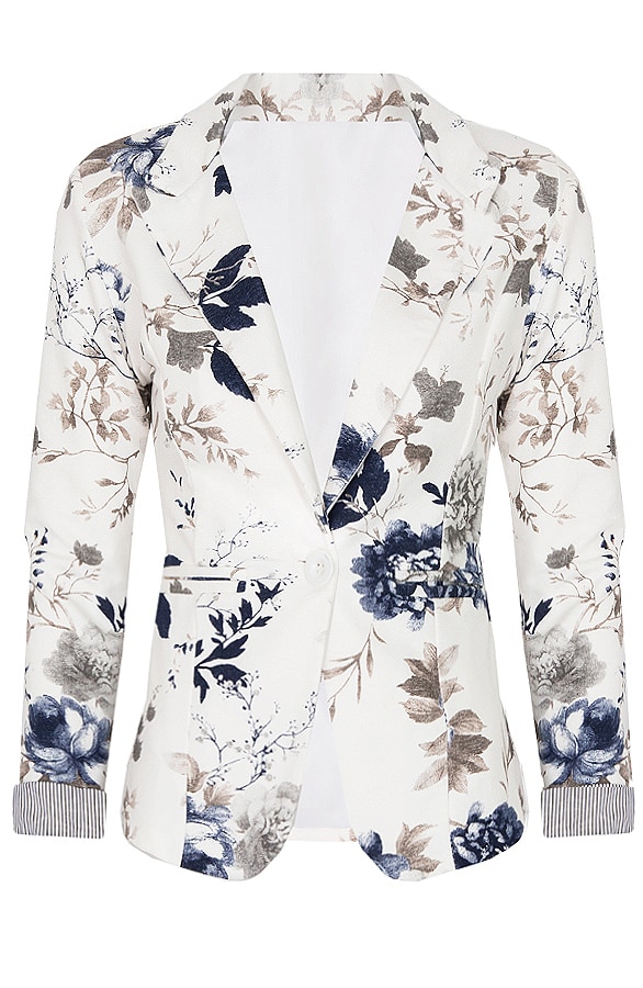 Bloemen Jasje Blauw Grijs – shoparchief